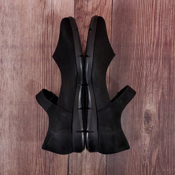 Mephisto Womens Size 10 Jenyfer Nubuck Mary Jane Shoes Black Suede Air-Jet - Picture 10 of 15